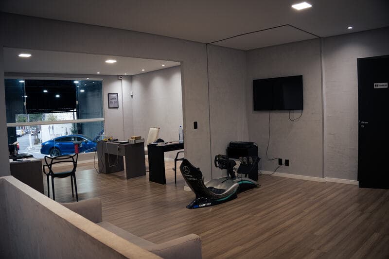 Recepção da oficina Pegasus Motorsport